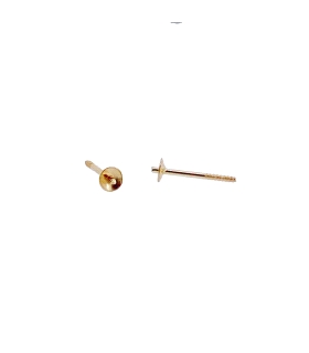 PALILLO + CASQUILLA 3 MM ORO 1ª LEY 3X07