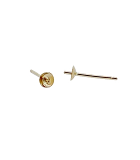PALILLO + CASQUILLA 4 MM ORO 1ª LEY 4X08