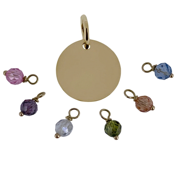 PIEDRAS FACETADA COLOR HILO ORO 1ª LEY
