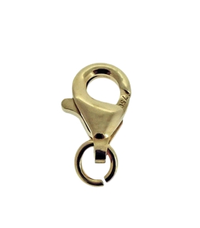 MOSQUETON ORO 1ª LEY FORMA PERA 8 X 5