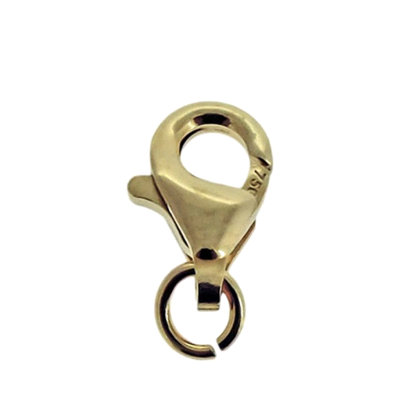MOSQUETON ORO 1ª LEY FORMA PERA 8 X 5