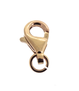 MOSQUETON ORO 1ª LEY FORMA PERA 11X7 MM