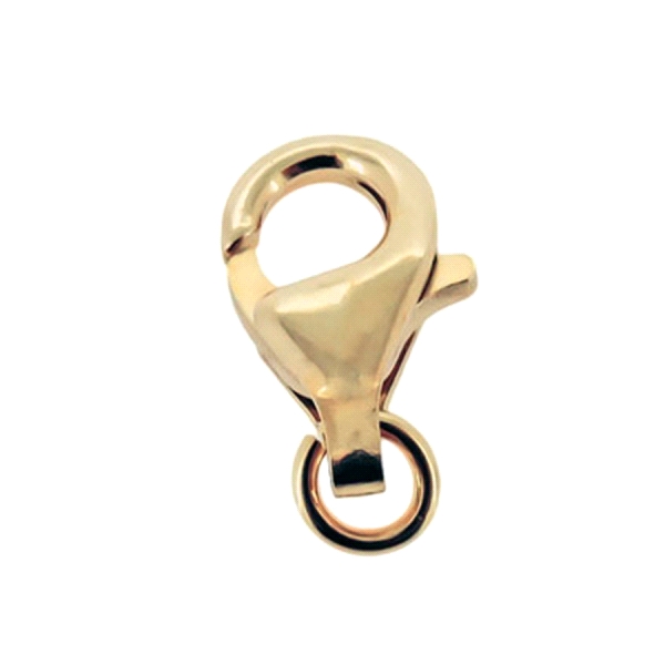 MOSQUETON ORO 1ª LEY FORMA PERA 13X7
