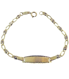 NOMEOLVIDES RECIÉN ORO 18 KTES. 14 CM.