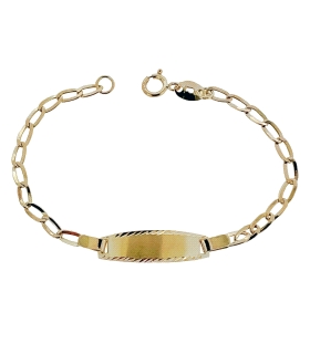 NOMEOLVIDES RECIÉN ORO 18 KTES. 13 CM.