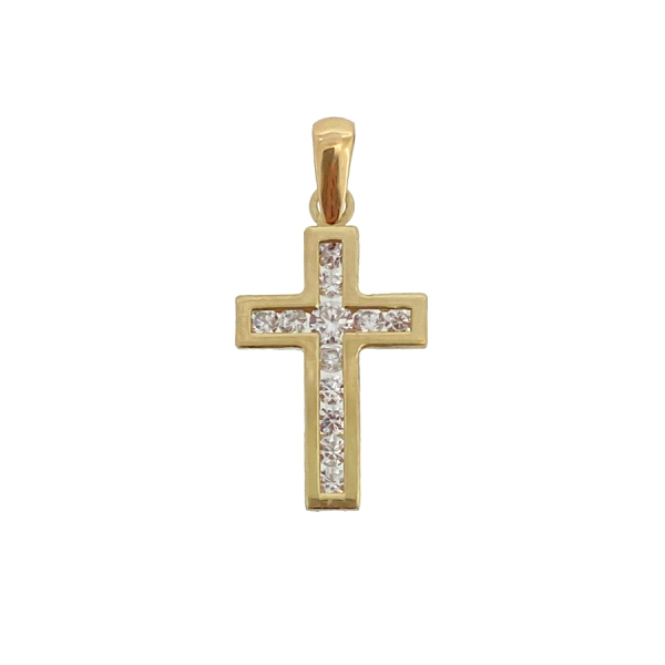 COLGANTE CRUZ ORO 18 KTES. 16 X 11 MM.