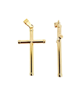 COLGANTE CRUZ UNISEX ORO 18 KTES. 25 X 1