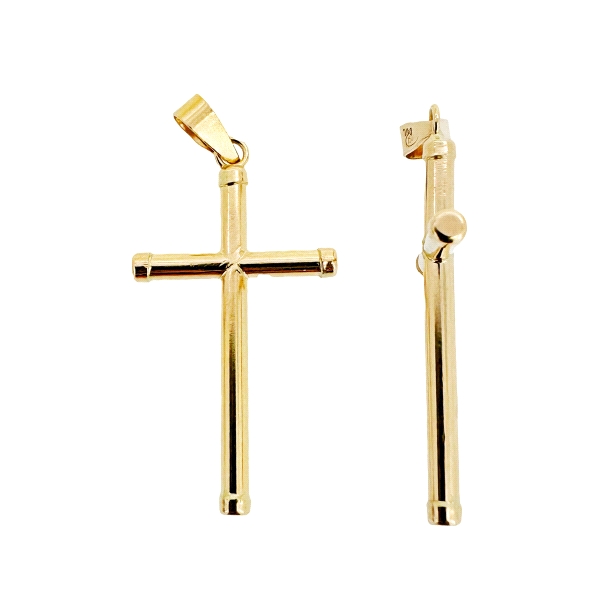 COLGANTE CRUZ UNISEX ORO 18 KTES. 25 X 1