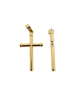 COLGANTE CRUZ UNISEX ORO 18 KTES. 21 X 1