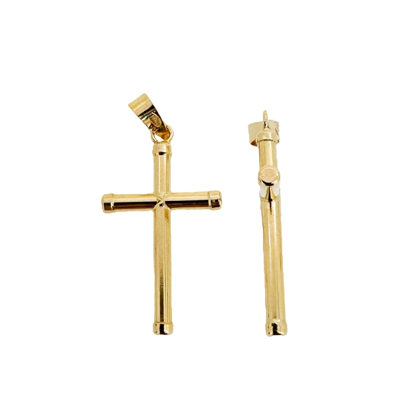 COLGANTE CRUZ UNISEX ORO 18 KTES. 21 X 1