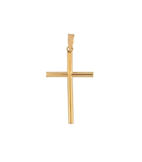 COLGANTE CRUZ SIN CRISTO ORO 18 KTES. 22