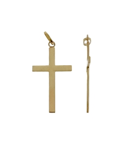 COLGANTE CRUZ ORO 18 KTES. 26 X 15 MM.