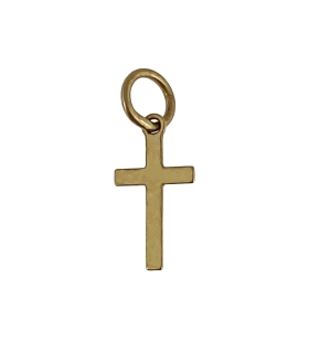 COLGANTE CRUZ  PARA CRIOLLAS ORO 18 KTES