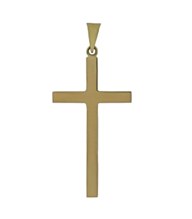 CRUZ SIN CRISTO ORO 18 KTES. 31 X 16 MM