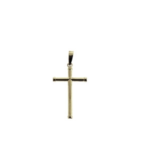 CRUZ SIN CRISTO ORO 18 KTES. 28 X 17 MM.
