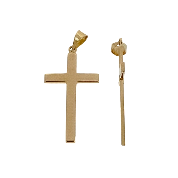 CRUZ SIN CRISTO ORO 18 KTES. 25 X 14.50