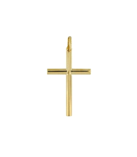 CRUZ SIN CRISTO ORO 1ª LEY PLANA BRILLO