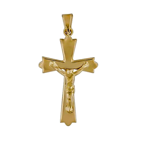 CRUZ CON CRISTO ORO 1ª LEY 31 X 18