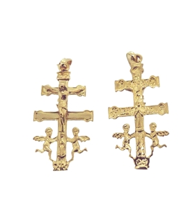 CRUZ CARAVACA ORO 18 KTES. 29 X 14.50 MM
