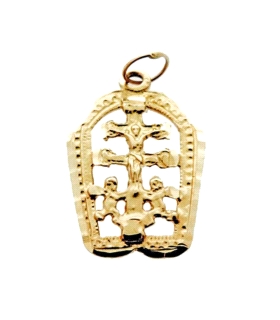 CRUZ CARAVACA ORO 1ª LEY MACIZA 18,5X14