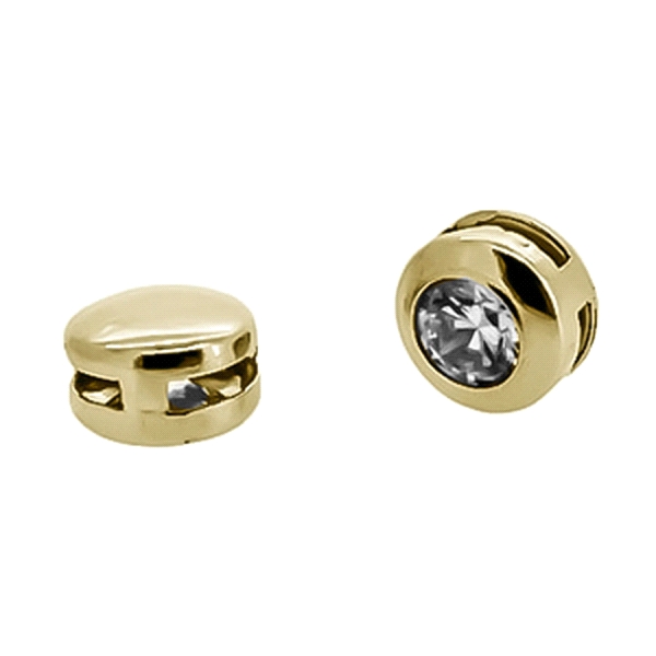 COLGANTE CHATON ORO 18 KTES. 7,50 MM