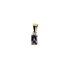 COLGANTE PIEDRA AMATISTA ORO 18 KTES. 6