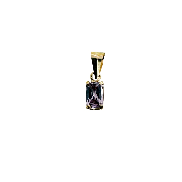COLGANTE PIEDRA AMATISTA ORO 18 KTES. 6
