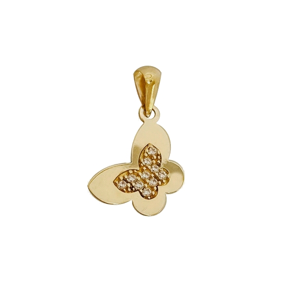 COLGANTE MARIPOSA ORO 18 KTES. 7 X 11 MM