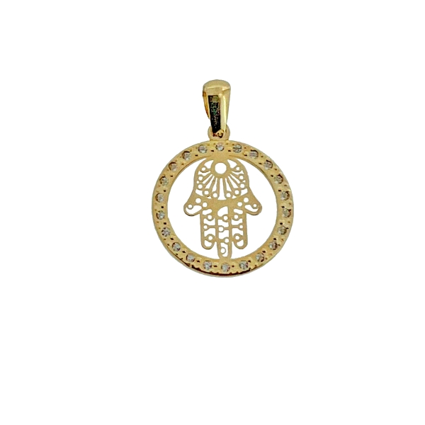 COLGANTE MANO DE FATIMA ORO 18 KTES. 1