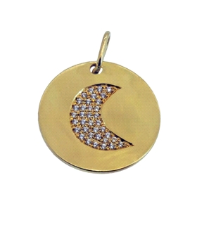 COLGANTE MEDIA LUNA ORO 1ªLEY CIRCONITAS