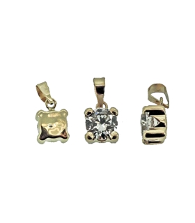 COLGANTE CUADRADO ORO 18 KTES.5,5 X 5,5