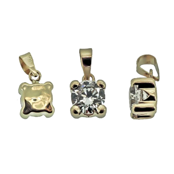 COLGANTE MUJER ORO 18 KTES. 6,30 X 6.3
