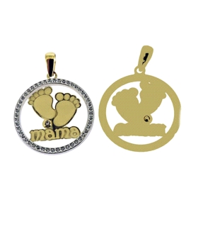 COLGANTE DIA DE LA MADRE ORO PRIMERA LEY