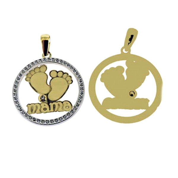 COLGANTE DIA DE LA MADRE ORO PRIMERA LEY