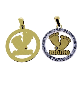 COLGANTE DIA DE LA MADRE ORO PRIMERA LEY