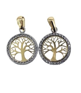 COLGANTE ARBOL VIDA ORO 1ª LEY 13 MM ZIR