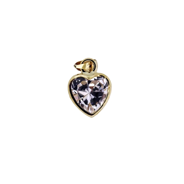 COLGANTE CORAZON ORO 18 KTES. 7 X 7 MM.