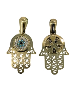 COLGANTE MANO FATIMA ORO 18 KTES. 19 X 1