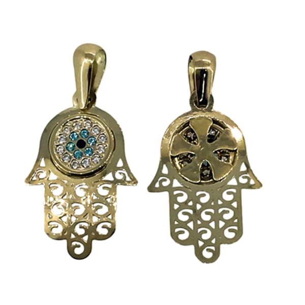 COLGANTE MANO FATIMA ORO 18 KTES. 19 X 1
