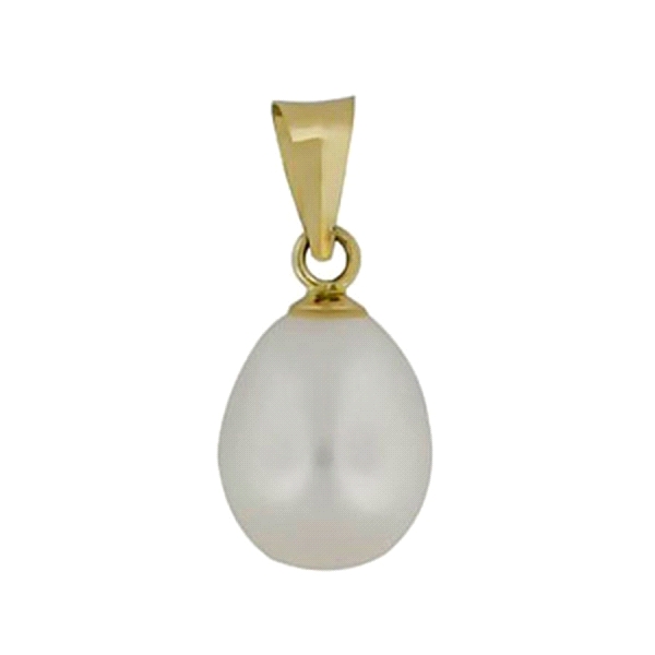 COLGANTE PERLA NATURAL ORO 1ª LEY10 X 7
