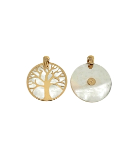 COLGANTE ARBOL VIDA NACAR ORO 1ª LEY 16