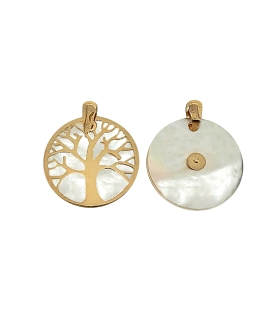 ARBOL VIDA COLGANTE NACAR ORO 1ª LEY 20