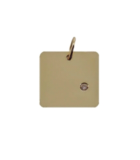 COLGANTE DIAMANTE ORO 1ª LEY BR-0,01 CT.