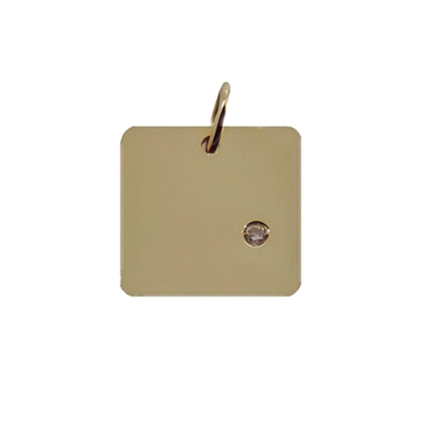 COLGANTE DIAMANTE ORO 1ª LEY BR-0,01 CT.