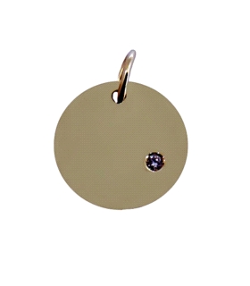 COLGANTE DIAMANTE ORO 1ª LEY BR-0,01 CT.