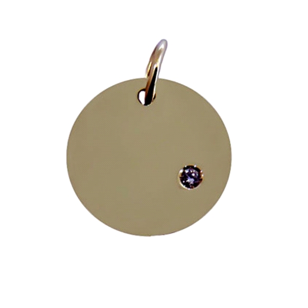 COLGANTE DIAMANTE ORO 1ª LEY BR-0,01 CT.
