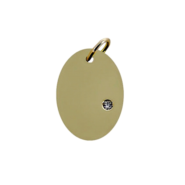 COLGANTE DIAMANTE ORO 1ª LEY BR-0,01 CT.