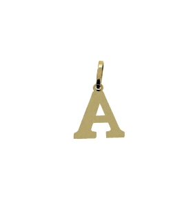 COLGANTE LETRA A ORO 18 KTES. 12 X 10 MM