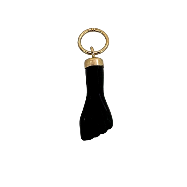 COLGANTE HIGA NEGRA ORO 18 KTES. 13.50 X