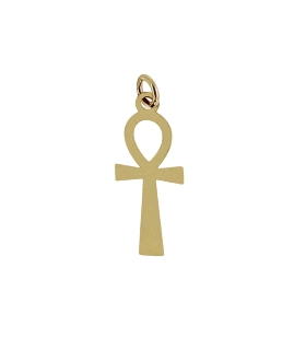 COLGANTE CRUZ DE LA VIDA ORO 18 KTES. 20